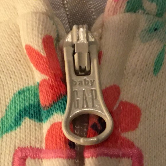BABY GAP Floral Zip Hoodie   3-6 Months - Picture 7 of 12